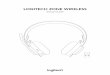 LOGITECH ZONE WIRELESS · English 3 Deutsch 10 Français 17 Italiano 24 Español 31 ... Zone Wireless 4 English. ADJUSTING HEADSET 1 Adjust headset by sliding earcups up and down