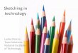 Sketching in technology - waimeadvc.weebly.com€¦ · Sketching in technology Lesley Pearce, ... completely separate designing from drawing. The repetition is therapeutic and the
