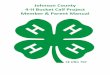 Johnson County 4-H Bucket Calf Project Member & Parent Manual€¦ · MILK REPLACER – Milk replacers vary in quality. Study the feed tag. The best milk replacer contains at least