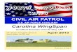 U.S. AIR FORCE AUXILIARY Carolina WingSpan€¦ · 1 CIVIL AIR PATROL U.S. AIR FORCE AUXILIARY Carolina WingSpan The Official Newsletter of the NC Wing, CAP NC Wing’s first glider