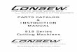 PARTS CATALOG INSTRUCTION MANUAL 918 Series Cutting … SERIES.pdf · PARTS CATALOG & INSTRUCTION . MANUAL . 918 Series Cutting Machines . 400 VETERANS BLVD, CARLSTADT, NJ 07072 