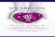 WE ARE ONE · Recognition signage at networking stations Conference bag insert full-color 4 x 6 (or other insert) Appreciation recognition in conference program app Supporter logo
