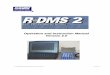 Operation and Instruction Manual Version 2€¦ · 2. R-DMS 2.0.Installation Procedure This manual has been organized to make information easily accessible to users of varying needs