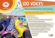 100 VOICES - ecsd.net Learning... · (1 or 2 years prior to Kindergarten) PRE-KINDERGARTEN PROGRAM 100 VOICES 2020/2021 Certified teacher Learning through play Integration of the