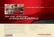 The new definition dependability.literature.puertoricosupplier.com/045/ES44618.pdf · Model 8400 Pallet Truck The Model 8400 is the toughest pallet truck you can buy. It features
