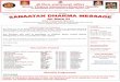 Monthly Programme: SATSANGshreevsdm.org/wp-content/uploads/2018/01/VSDM-newsletter016.pdf · 6. every saturday: (dedicated to shree hanuman ji for bhagwan shani dev ji) enchanting