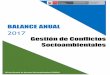BALANCE ANUAL - gobpe-production.s3.amazonaws.com€¦ · BALANCE ANUAL 2017 Oficina General de Asuntos Socioambientales (OGASA) Gestión de Conflictos Socioambientales
