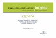 QUICKSIGHTS REPORT FII TRACKER SURVEYfinclusion.org/uploads/file/reports/2014 InterMedia FII KENYA... · Survey summary • Annual, nationally representative survey (N=2,995) of Kenyan
