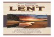 Lenten Reflection - st- Lenten Reflection This season of Lent has been an unusual journey. As Ash Wednesday