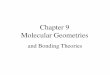 Chapter 9 Molecular Geometries - Lamar University · Coverage of Chapter 9 9.1 All 9.2 All 9.3 All 9.4 All 9.5 Omit Hybridization Involving d Orbitals 9.6 All 9.7 and 9.8 Omit ALL