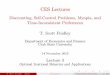 CES Lectures - cesifo-group.de€¦ · CES Lectures Discounting, Self-Control Problems, Myopia, and Time-Inconsistent Preferences T. Scott Findley Department of Economics and Finance