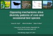 Opposing mechanisms drive diversity patterns of core and ...€¦ · Opposing mechanisms drive diversity patterns of core and occasional bird species ESA Meeting 8.12.2011 Environmental