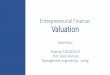 Entrepreneurial Finance: Valuation Finance II 24092… · Multiples: Ryanair case (8/10) Finance II We consider four different multiples The first estimations of Ryanair value with