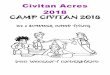 Civitan Acres 2018 - Eggleston Services VA€¦ · Page 1 SUMMER VACATIONS @ CIVITAN ACRES Session 1: June 25-June 29 MOVING & GROOVING!! Day Camp Only _ _____ _Adults $500 Start