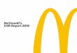 McDonald s CSR Report 2018€¦ · McDonald’s Responsibilities Scale for Good ̶̶ Together for a Better Future ̶̶ McDonald’s is well-known in over 100 countries around the