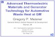 Advanced Thermoelectric Materials and Generator ... Advanced Thermoelectric Materials and Generator