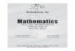 PULLOUT WORKSHEETS Material...2015/12/29  · Mathematics New Saraswati House (India) Pvt. Ltd. New Delhi-110002 (INDIA) Solutions to PULLOUT WORKSHEETS FOR CLASS IX Second Term Kusum