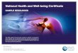 National Health and Well-being Certificate€¦ · National Health and Well-being Certificate SAMPLE RESOURCES This RMS sample resources pack contains a selection of powerpoint slides