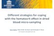 the hematocrit effect in dried micro sampling...Different strategies for coping with the hematocrit effect in dried blood micro‐sampling Sara Capiau, Pieter M.M. De Kesel and Christophe