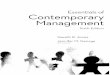 Essentials of Contemporary Management Sixth Edition Gareth R. Jones … · 2014-10-23 · Sixth Edition Gareth R. Jones Jennifer M. George Rice University . Chapter One The Management