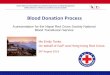 Blood Donation Process - Global Advisory Panel · Management of Blood Services in Red Cross and Red Crescent Societies AABB WHO/IFRC – • Pre-donation Counselling and Donor Selection