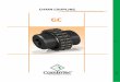 Catalogo Giunti ed 12-18 EN V0450 GC - chain coupling: technical data Made in steel fully turned with standard treatment of phosphati ng. Negligible power loss, absorbed by the coupling