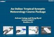 An Online Tropical Synoptic Meteorology Course …...Developing Course Material 5 • Determined which parts of BIP-M synoptic and mesoscale requirements are applicable to tropics