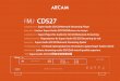 CDS27 - Arcam manual...CDS27 HANDBOOK Super Audio CD/CD/Network Streaming Player MANUEL Lecteur Super Audio CD/CD/Diffusion via réseau HANDBUCH Super-Player für Audio-für CD/CD/Netzwerk-Streaming