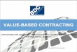 VALUE-BASED CONTRACTING · 2016-02-18 · much risk to provider . and provider cannot reduce cost sufficiently, then costs exceed payments and provider loses money If contracts don’t