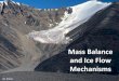 Mass Balance and Ice Flow Mechanisms Balance and... · Glacier mass balance diagram Equilibrium line Input wedge Output wedge After Bennett and Glasser, 2009. Glacier Movement •Internal