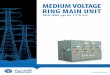 MEDIUM VOLTAGE RING MAIN UNIT · Though the use of SF6 gas in electrical equipment is one of the least harmful environmental emissions for utilities, some governments require SF6