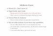 Midterm Exam - Stanford University · 2002-02-25 · Midterm Exam March 25 Œ Don’t miss it! Open book, open note - Bring copies of all the papers, you will need them - Don’t