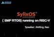 SMP RTOS) running on RISC-V · TFTP Ping4/6 syslog Loader & Symbol FTP SNTP Telnet P-MIB SunRPC PPPoE PPP NAT VPN Net Packet Filter wireless net framework LoWPAN AF_INET/AF_INET6