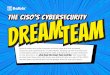 CISO Dream Team - Balbix · 2 The CISO’s Cybersecurity Dream Team Folks in: Vulnerability management Threat intelligence Security operations Also includes network defense teams,