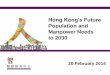 Hong Kong’s Future - Bauhinia Foundation Research CentreObjectives To examine Hong Kong’sfuture population and manpower needs to 2030 To critically review the available evidence