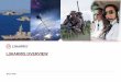 L3Harris Overview...electromagnetic spectrum. Technologies to enable successful missions. Platform systems integration; unmanned systems, weapons and integrated support. Simulators,