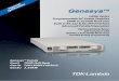 GENH Series Programmable DC Power Supplies€¦ · GENH Series Programmable DC Power Supplies 750W in 1U Half-Rack Size Built in RS-232 & RS-485 Interface Advanced Parallel Operation