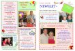 Happy 99th at Ray! NEWSLET-NEWSLET- · Happy 99th irthday Ray! at ongratulations from your FESTIVE DATES FOR YOUR DIARIES Wednesday December 11th 2.30pm Allan & Barbara Murray’s