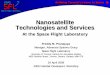 Nanosatellite Technologies and Servicesmstl.atl.calpoly.edu/~workshop/archive/2009/Spring... · 2016-03-16 · Formation Flying Demonstrator (2010) –– M3Msat . ... 20x20x20 cm