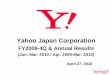 Yahoo Japan Corporation€¦ · FY2009-4Q Highlights – Financial Data Both display and listing advertising posted year on year and quarter on quarter growth, achieving record highs
