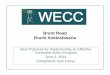 Brent Read Ruchi Ankleshwaria - WECC Practices for Implementing and... · Evaluate the problem Develop Corrective Action Plan Implement Corrective Action Plan Evaluate effectiveness