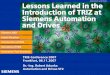 Automation and Drives Lessons Learned in ... - brainguide.de · TR Lesson Learned in the Introduction of TRIZ into Siemens A&D Automation and Drives Invention on ... A&D is a world