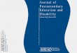 Journal of Postsecondary Education and Dis Journal of Postsecondary Education and Disability, 24(1),