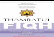 Thamratul Fiqh - IslamicBlessings.comislamicblessings.com/upload/ThamratulFiqhan Easy Book Containin… · Thamratul Fiqh An easy book containing 1025 simple laws For children Hadhrat