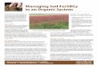 Managing Soil Fertility in an Organic System€¦ · 08-06-2018  · water absorption, nutrient cycling, and reducing the impact of harmful pests and diseases. In short, an overreliance