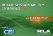 RETAIL SUSTAINABILITY CONFERENCE 2015 · CONFERENCE 2015 Title Sponsor . Title Sponsor Mexico and Canada Environmental Compliance Programs ... • NOM for Prepackaged Cosmetics –