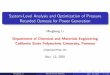 System-Level Analysis and Optimization of Pressure ...minghengli/pdfs/AIChE15Presentation.pdfNSEP opt r = 0 r = 0.1 r = 0.2 r = 0.4 Observations The optimal ∆P shifts away from ∆π0/2