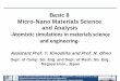Basic 8 Micro-Nano Materials Science and Analysisand Analysisgcoe.mech.nagoya-u.ac.jp/basic/pdf/basic-08.pdf · Micro-Nano Materials Science and Analysisand Analysis ... NUiJNagoya