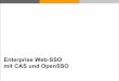 Enterprise Web-SSO mit CAS und OpenSSOalt.java-forum-stuttgart.de/jfs/2009/folien/F2.pdf · Configuration Data Store Policy Store Authentication / Authorization Request Access Management-