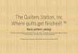 The Quilters Station, Inc Where quilts get finished! · Ribbons and Bows. Ribbons 1. Ribbons 2 – Breast cancer. 5/17/2016 14 Great texture at 4-8 Inches high Great texture at 3-6